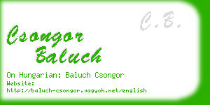 csongor baluch business card